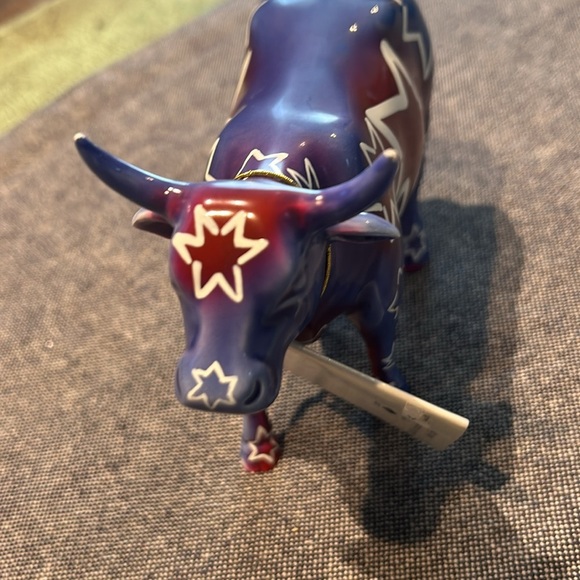 CowParade Chicago Retired Moolennium Y2K 2000 Millennium VERY RARE Ceramic - Picture 3 of 6